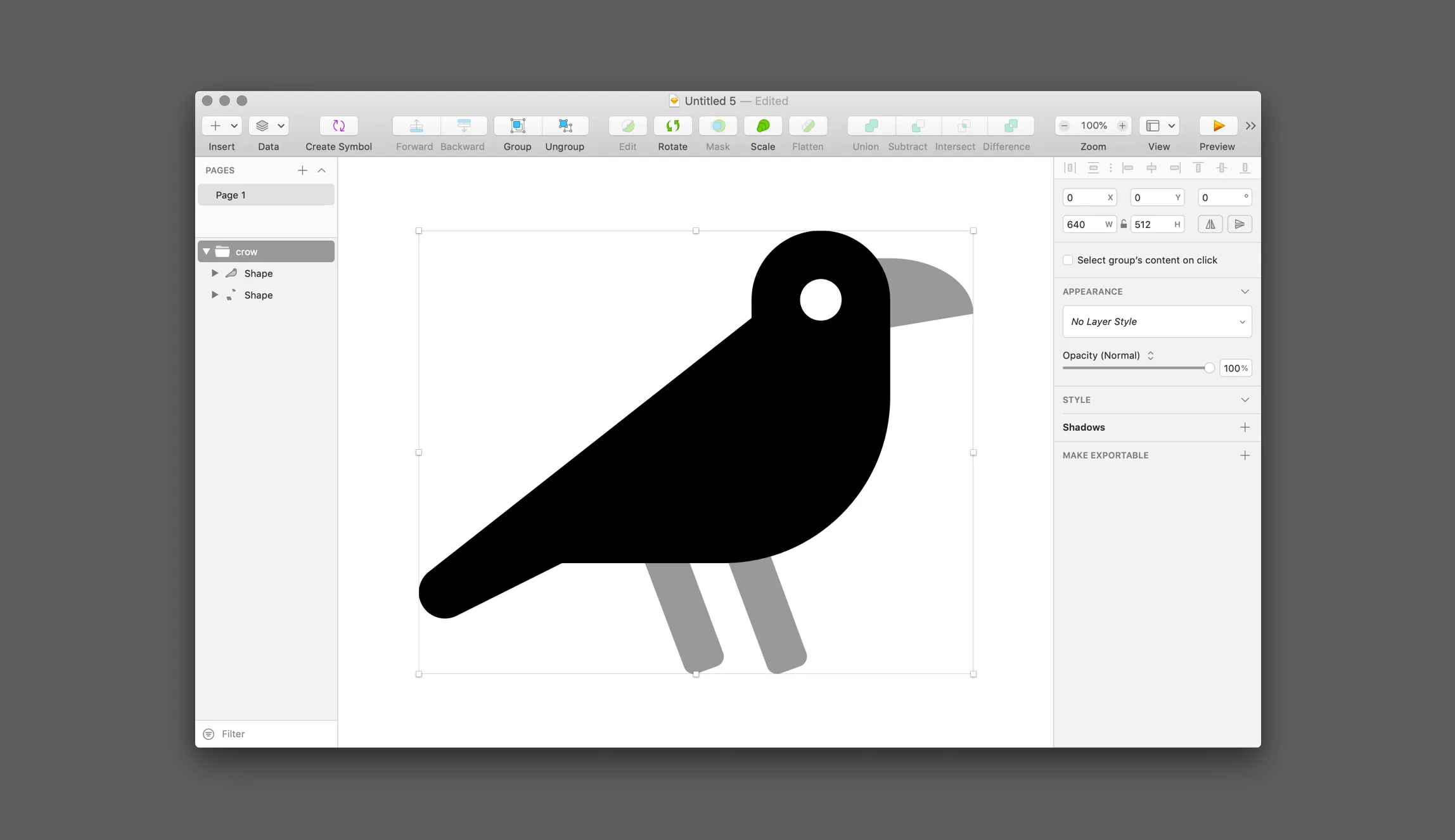 A duotone icon's .svg file open in Sketch
